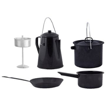 slomart Esschert Design FF215 kamperski kuhinjski set, crni
