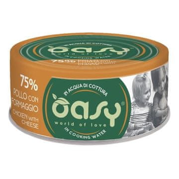 Oasy OASY More Love mokra hrana za mačke, piletina sa sirom, 70g