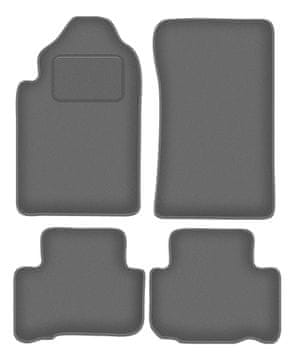 Velur grafitne auto prostirke za: SsangYong Rexton I SUV (2001-2006)