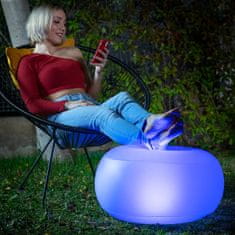 Northix Napuhavajuće sjedalo s višebojnim LED-om i daljinskim upravljačem Pulight InnovaGoods