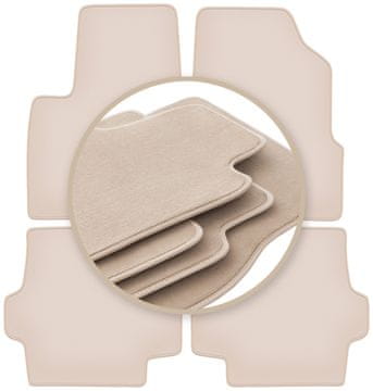 Bež premium podne prostirke za: Chrysler Pacifica Touring SUV 2003-2008
