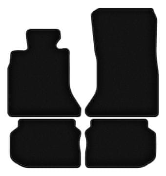 Osnovne crne velur prostirke za: BMW 5 F10 limuzina (2010.-2013.)