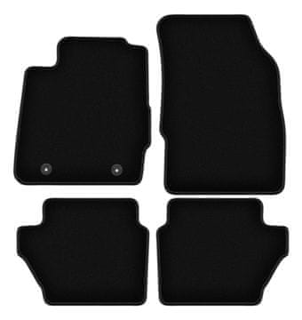 Osnovne crne velur prostirke za: Ford Fiesta MK7 hatchback (2008.-2011.)