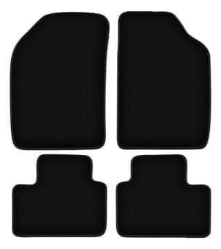 Osnovne crne velur prostirke za: Lancia Ypsilon I hatchback (1996.-2003.)
