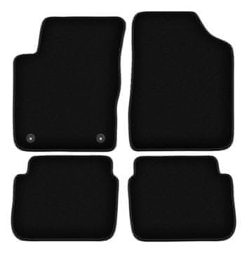 Osnovne crne velur prostirke za: Hyundai i10 hatchback (2007.-2013.)
