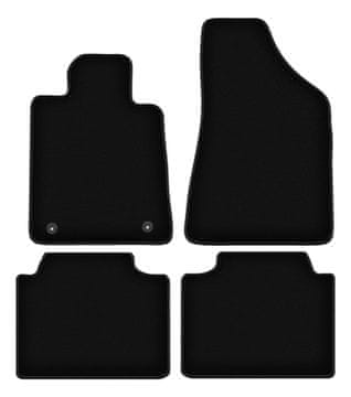 Osnovne crne velur prostirke za: Renault Safrane liftback (1992-2000)