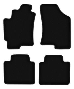 Osnovne crne velur prostirke za: Hyundai Elantra III limuzina (2000-2006)