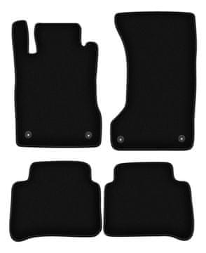 Osnovne crne velur prostirke za: Mercedes W211 4Matic limuzina, karavan (2003-2009)