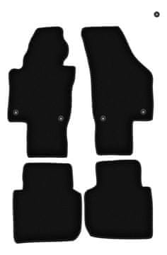 Osnovne crne velur prostirke za: Volkswagen Passat B6 / B7 USA limuzina, karavan (2005.-2014.)