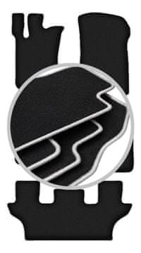 Carlux-srebrne auto prostirke za: Mercedes R251 / V251 7 sjedala (2005.-2013.)