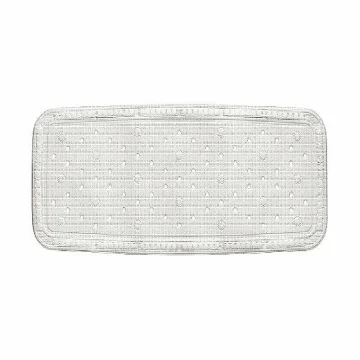 Kela KRETA PVC prostirka za kadu, bijela, 92 x 36 cm