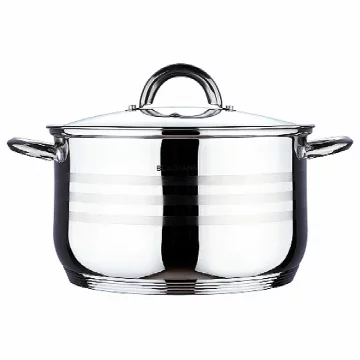Blaumann Lonac za pečenje od nehrđajućeg čelika s poklopcem, 20 cm, Gourmet Line