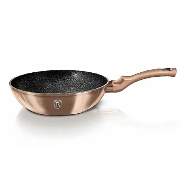 Berlingerhaus Wok s mramornom površinom 30 cm Rosegold Metallic Line