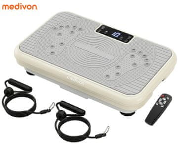 Medivon Oxya Fit fitness vibracijska ploča + daljinski upravljač, 150 W, bež