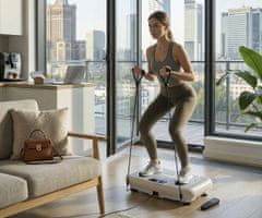Medivon Oxya Fit fitness vibracijska ploča + daljinski upravljač, 150 W, bež