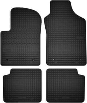 set gumenih tepiha za: Fiat 500 cabrio, hatchback (od 2013. do 2019.)