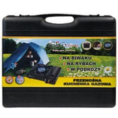 ELICO Prijenosni plinski štednjak ELICO BDZ-155B, crni, 2.2 kW