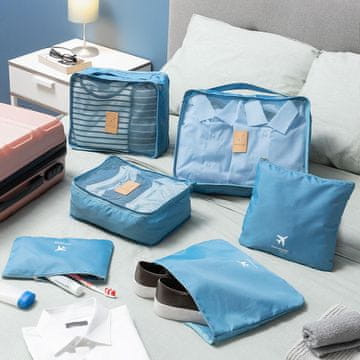Northix Set organizatora za kofere Luggan InnovaGoods, 6 komada