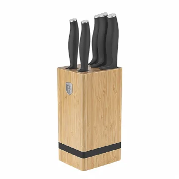 Berlingerhaus Set noževa BAMBOO s držačem, 6 komada, Anthracite kolekcija