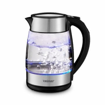 Zelmer Zelmer ZCK8026 električno kuhalo 1.7 L 2200 W Crno-Prozirno