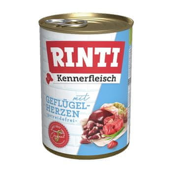 Rinti RINTI Kennerfleisch Pileća srca - Mokra hrana za pse - 400 g