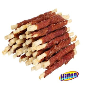 Hilton HILTON Duck wrap white rawhide stick - Žvakalo za pse s pačjim mesom - 500g