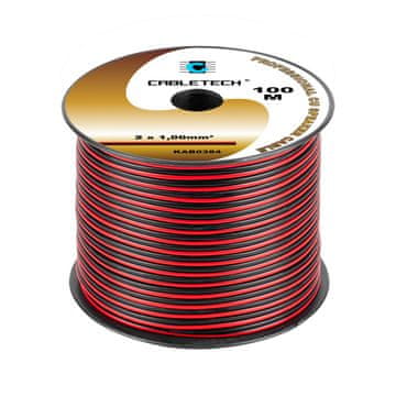slomart CBT zvučnički kabel 1,0 mm² crno-crveni