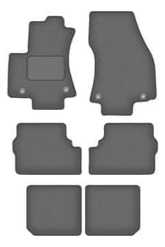 Velur grafitne auto prostirke za: OPel Zafira A minivan 7 sjedala (1999.-2005.)