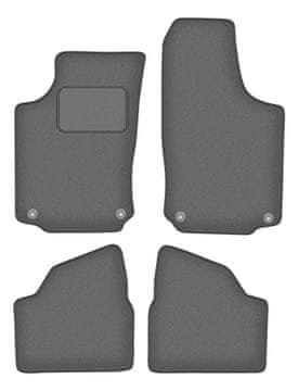 Velur grafitne auto prostirke za: Opel Corsa C hatchback (2000-2006)
