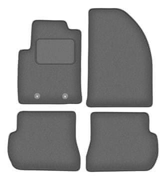 Velur grafitne auto prostirke za: Ford Fusion hatchback (2005.-2012.)