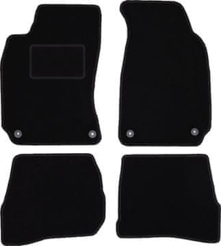 Crne velur tepihe za automobile za: Volkswagen Passat B5 FL limuzina, karavan, varijanta (2000.-2005.)