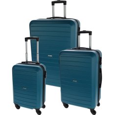 ProWorld Set od 3 plastične putne koferi (50 / 60 / 70 cm), benzinski plava