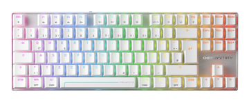 CHERRY MX 8.2 Pro TMR Gaming tipkovnica USB + RF Wireless + Bluetooth QWERTZ srebrna, bijela