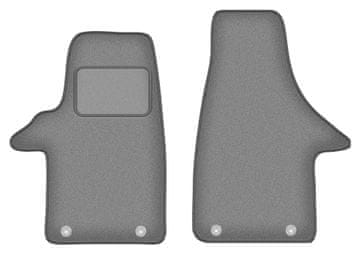 Prednje autotepisi za: VW Transporter T5 kombi, 2 reda (2003-2015) grafitne