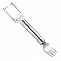 HOME & MARKER® 2-u-1 rezač i posluživač za voće od nehrđajućeg čelika za lubenicu i voće | MELOFORK
