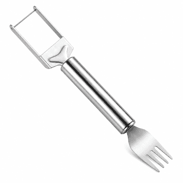 HOME & MARKER® 2-u-1 rezač i posluživač za voće od nehrđajućeg čelika za lubenicu i voće | MELOFORK