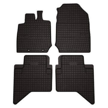 Gumene autotepisi za: Isuzu D-MAX III pickup, 4 vrata, dvostruka kabina (2019-) - crni, ugrađeni