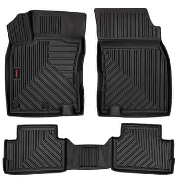 3D gumene autotepisi za: Nissan Qashqai II J11 (crossover, 2013-) - rub 5 cm