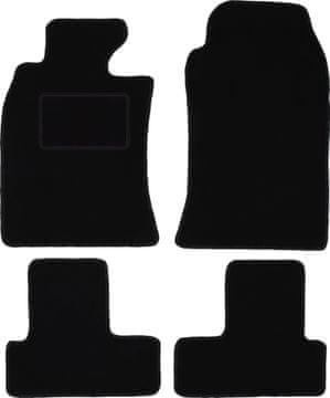 Crne velur tepihe za auto za: Mini Cooper R53 hatchback (2001.-2006.)