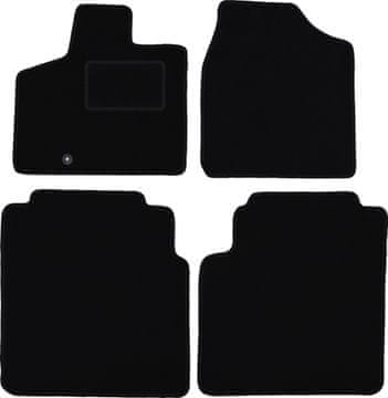 Crne velur tepihe za automobile za: Volkswagen Routan minivan (2008.-2016.)