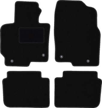 Crne velur tepisi za automobile za: Mazda CX-5 I SUV (2012.-2017.)