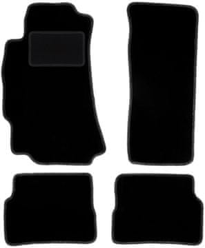 Crne velur prostirke za automobile za: Mazda RX-8 coupe (2003-2012)