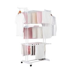 Herzberg Herzberg HG-8034WHT: Stalak za odjeću za selidbu - bijeli