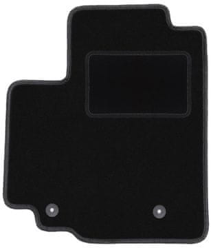 Vozačka prostirka od velura za: Opel Agila B hatchback (2008.-2014.) crna