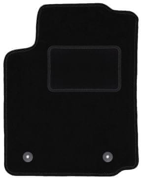 Vozačeva prostirka od velura za: Citroen C2 hatchback (2003-2009) crna