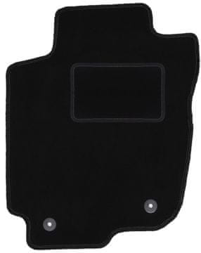 Vozačka prostirka od velura za: Toyota RAV4 IV SUV (nehibridni) (2013.-2019.) crna