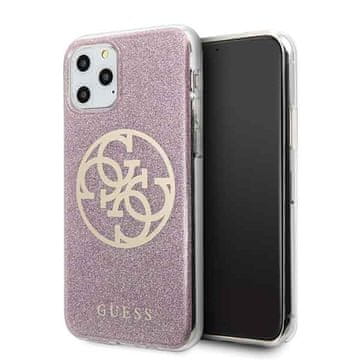 Guess Maska Guess GUHCN58PCUGLPI za iPhone 11 Pro - ružičasta/ružičasta, 4G Circle Glitter
