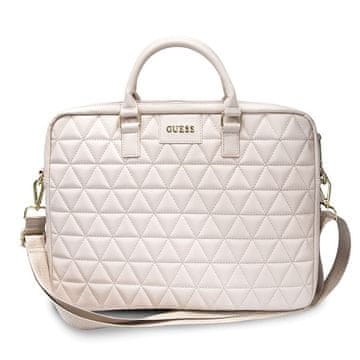 Guess Torba za prijenosno računalo Guess Quilted za 16" - ružičasta