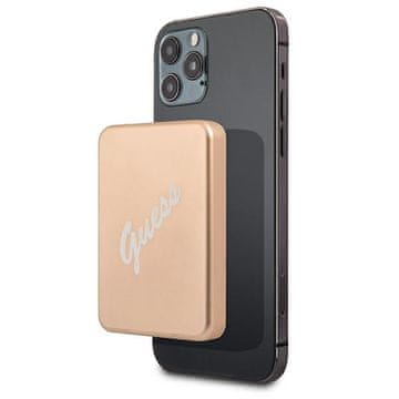 Guess Guess Induktivni Power Bank 5W GUPBMSVSLG 3000mAh, zlat MagSafe