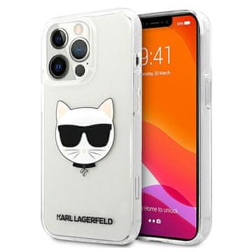 Karl Lagerfeld Futrola Karl Lagerfeld Choupette Head za iPhone 13 Pro Max, prozirna